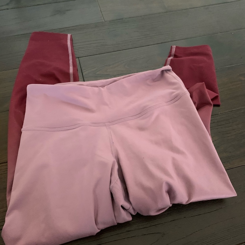 Elevate leggings- pink ombré